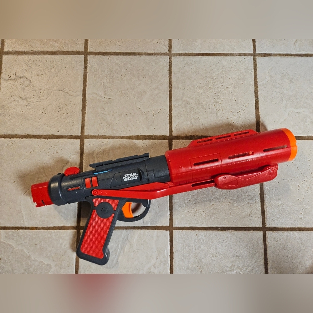 Nerf Star Wars Rogue One Imperial Death Trooper RED Blaster WORKS Lights/Sounds